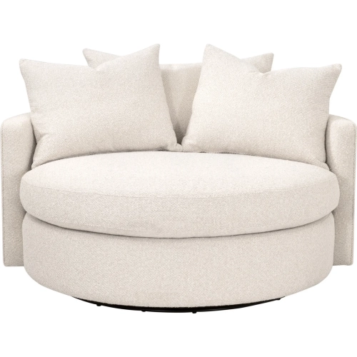 Lourne Grand Swivel Accent Chair in LiveSmart Gellar Linen Performance Fabric